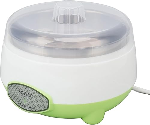Máquina para hacer yogurt, ahorro de energía, máquina para hacer yogurt, contenedor de acero inoxidable, compacto para cocina (enchufe de EE. UU.