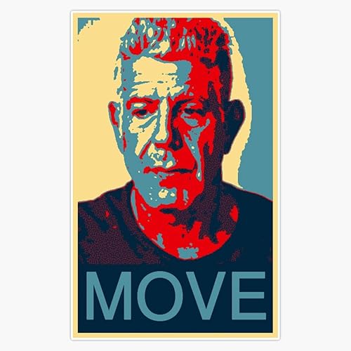 Anthony Bourdain - Adhesivo de vinilo con cita de chef famoso de 5 pulgadas