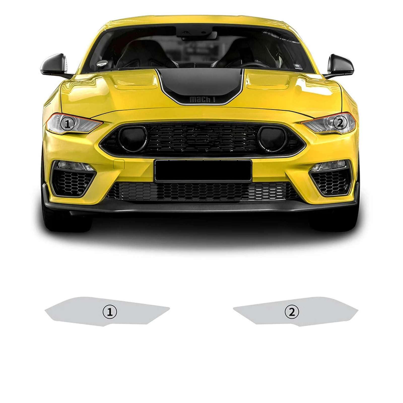 Film protection peinture TPU premium pour feux de Ford Mustang Mach1 2023