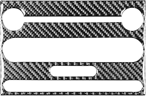 Miniatura 2 de NVCNX Real Premium - Adhesivo de fibra de carbono para tablero de CD de automóvil, cubierta de panel de CD, ajuste de consola interior compatible