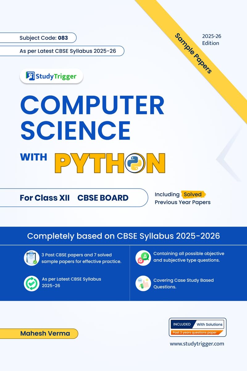 Computer Science with Python Sample Paper Computer Science with Python Sample Paper