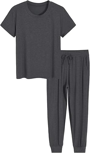 Latuza Conjunto de pijama pequeño de viscosa para mujer