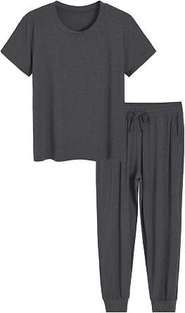Latuza Womens Petite Pajamas Set Viscose Petite Length Sleepwear