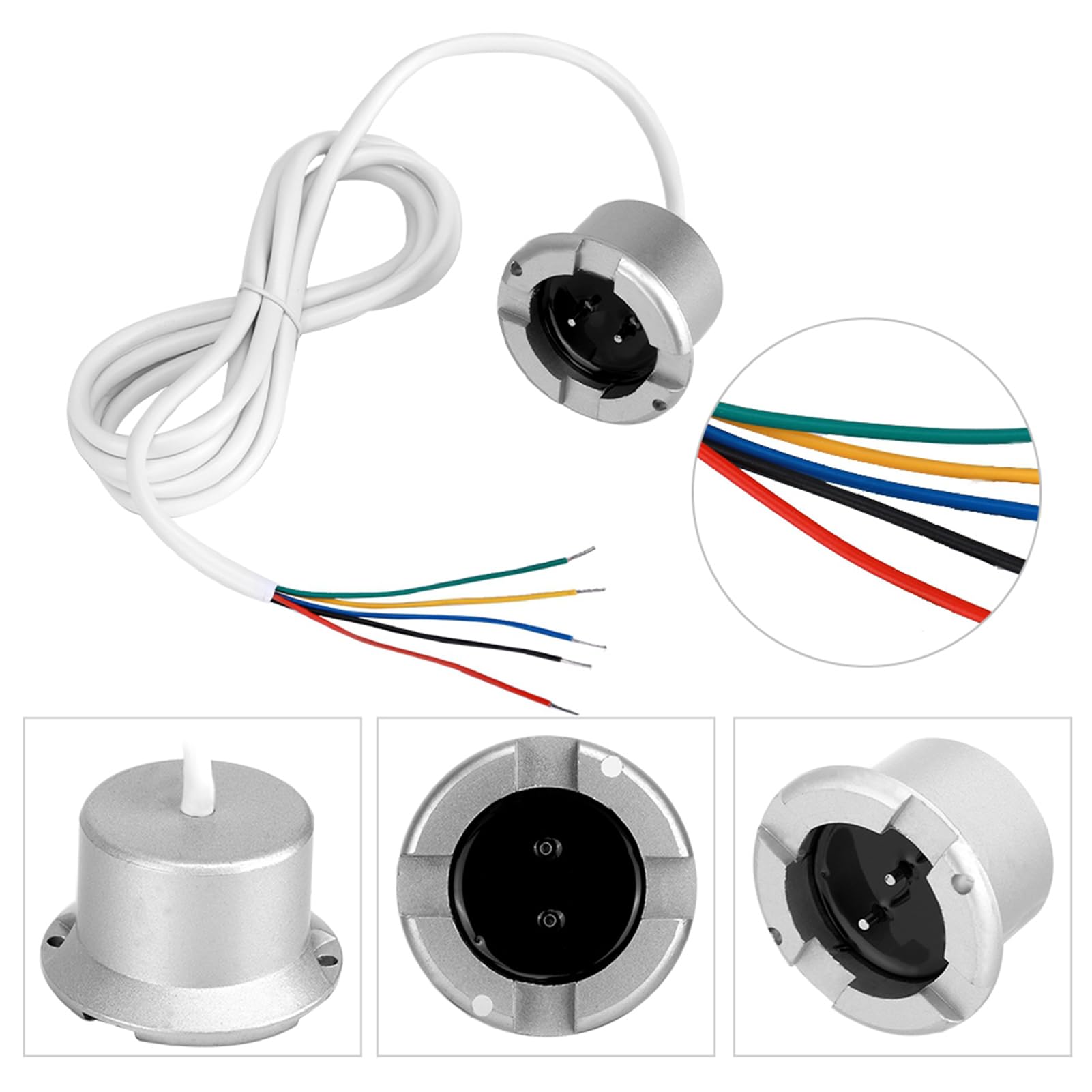 Detector de fugas de agua sensor de agua con cable 12 VDC detector de fugas de inundación 200 g alta sensibilidad -10 ℃-50 ℃ para lugares que necesitan detectar agua de pie