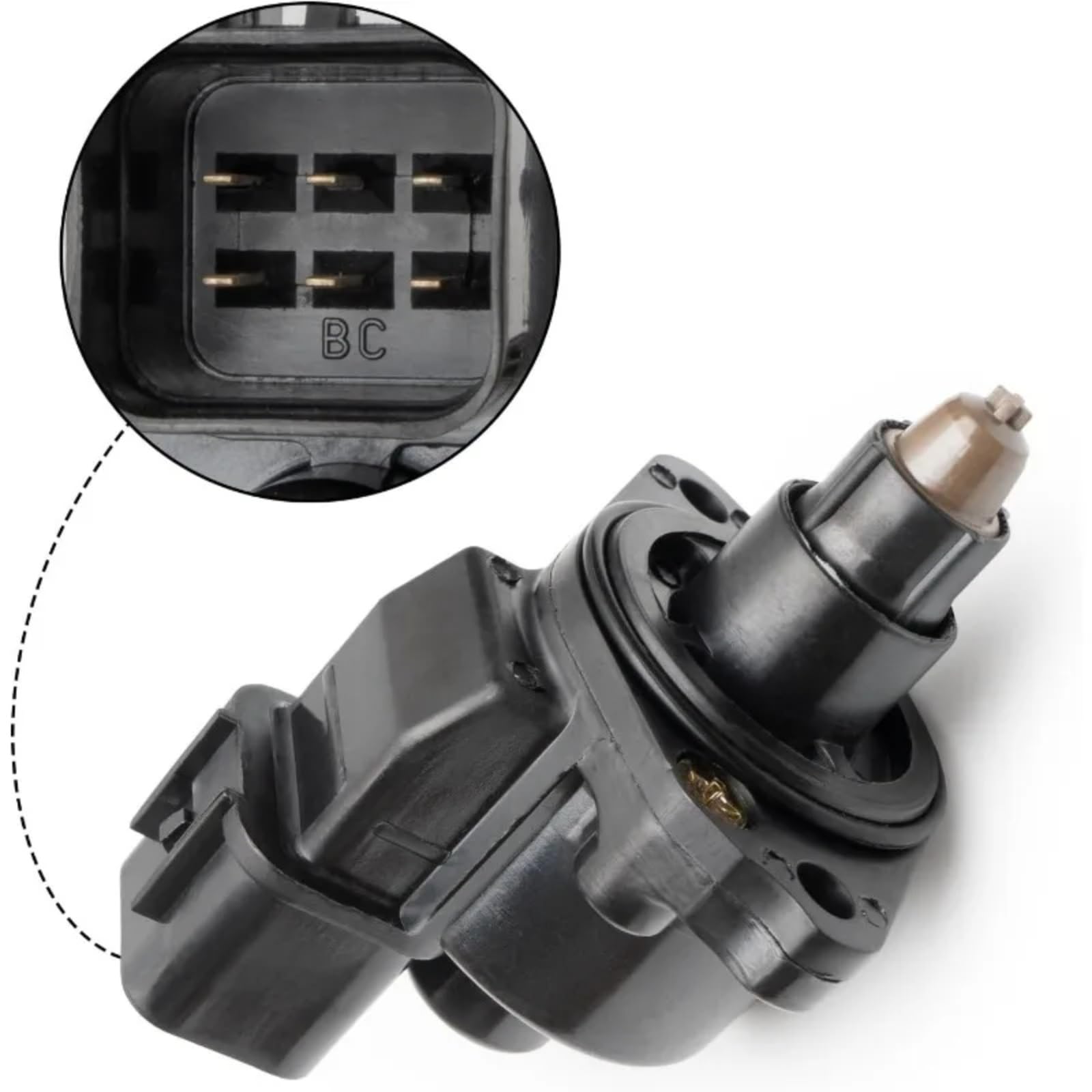 Vanne régulation l'air ralenti Compatible Avec Dodge Pour Colt Pour Vista 1991 2.0L Soupape De Commande D'air De Ralenti Soupape IAC Pièces De Rechange Automatiques MD614368 3510333000 3510333010