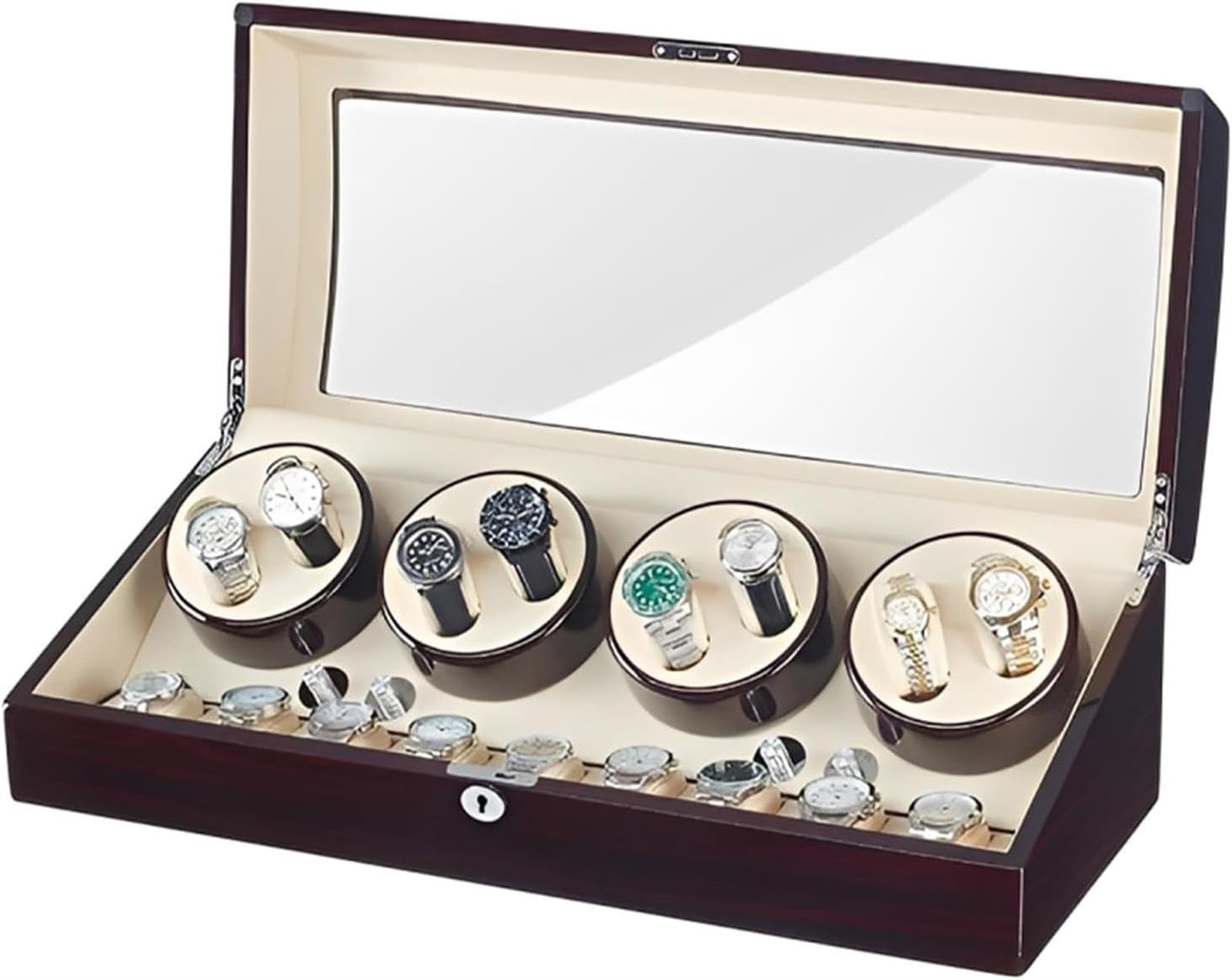 Caja de reloj automática elegante ideal para regalos especiales