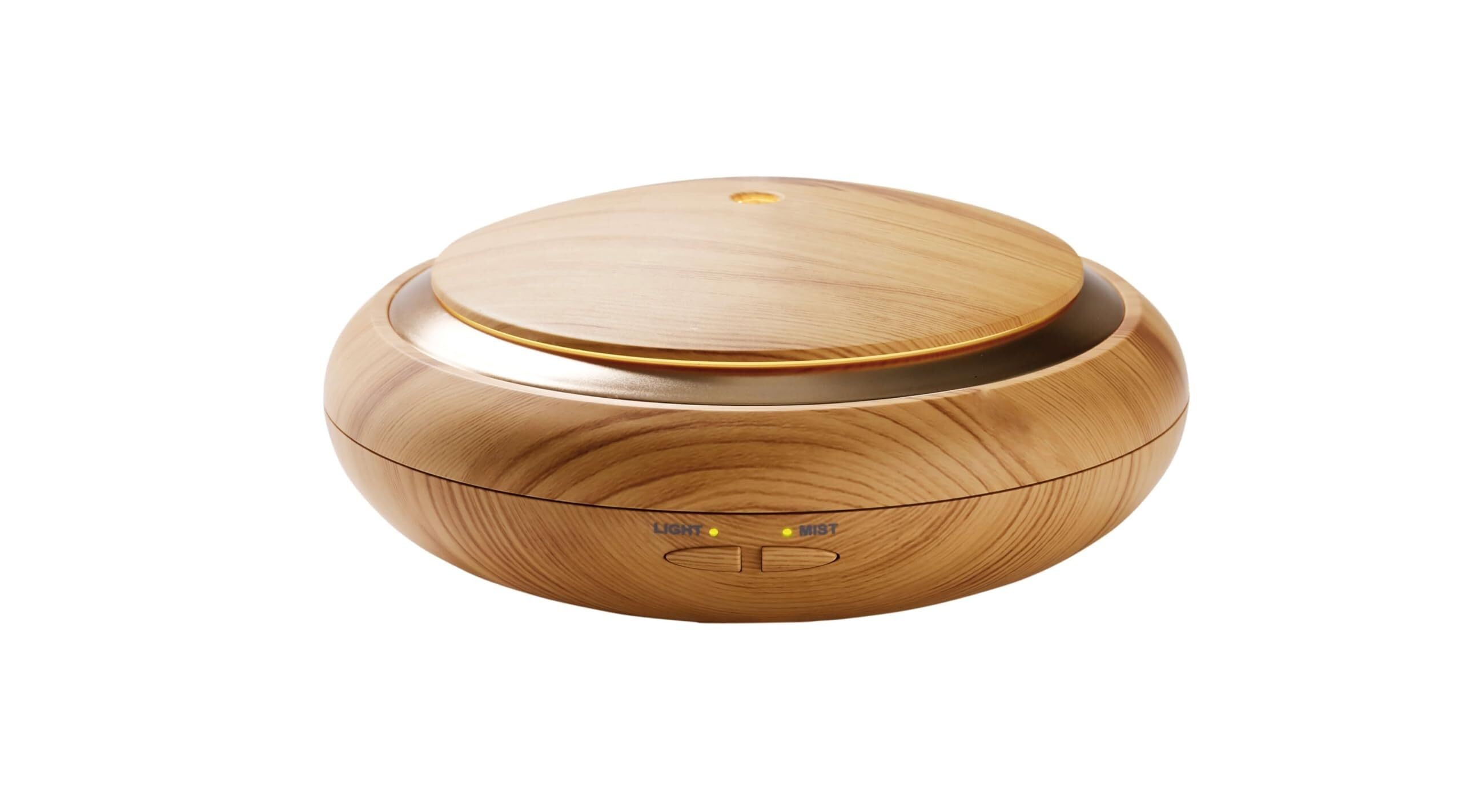 Aromaty Al-1300 W 1300 ml, ultradźwiękowy nawilżacz powietrza 1, 3 litry, do otoczenia, elektryczna lampa zapachowa, drewniana konstrukcja z 7 kolorami, 16,3 x 28,2 x 16,3 cm (AL-150 W)