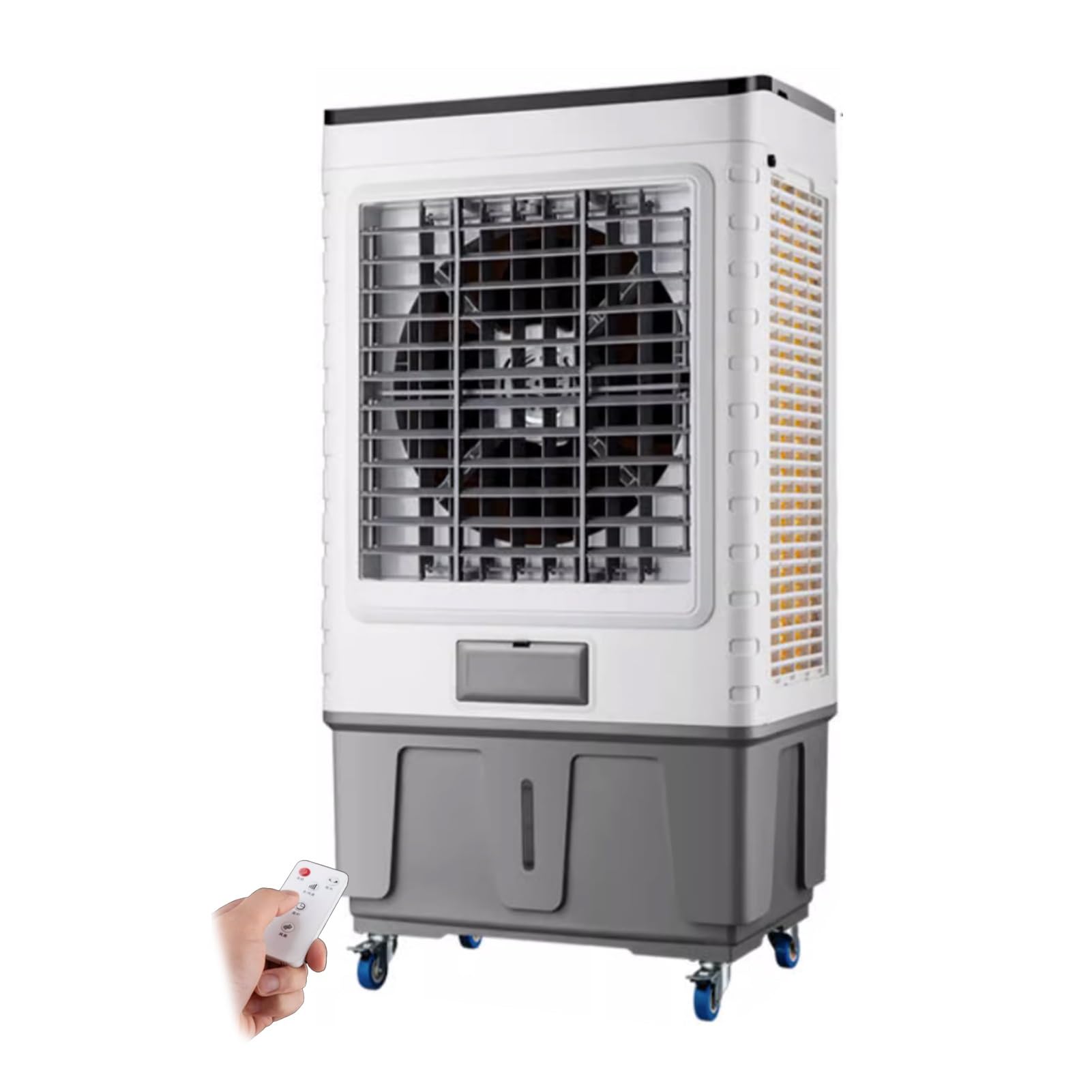 LIPJIA Air Cooler,Portable Air Cooler with Oscillation - Evaporative Cooling Fan for Bedroom, Office - 3 Speeds, Remote, 12H Timer