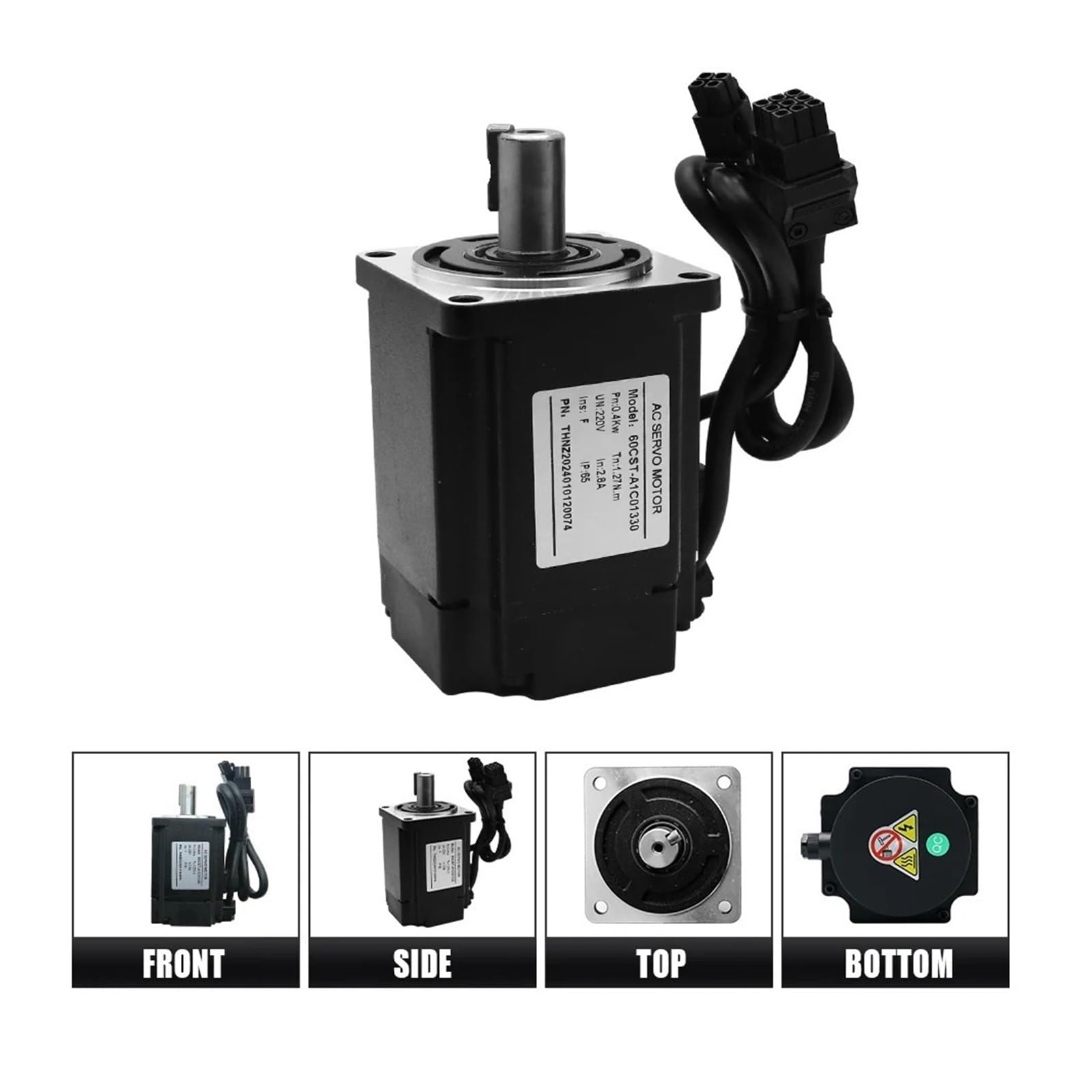 Kit Servomotore 400/750 W 3000 Giri/min RS485 Modbus | Kit servomotore di ricambio. supporta impulsi 5/24 V, analogico -10-10 V, RS485 Modbus(750w 2.4Nm)