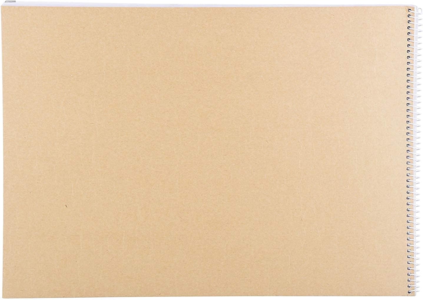 AONA A3 Sketch Drawing Book 50 Sheets(100 Pages) with Butter 140 GSM Acid Free Ivory Cartridge Paper for Pencils,Fineliners,Crayons,Oil Pastels,Light Watercolour Hand Made Paper