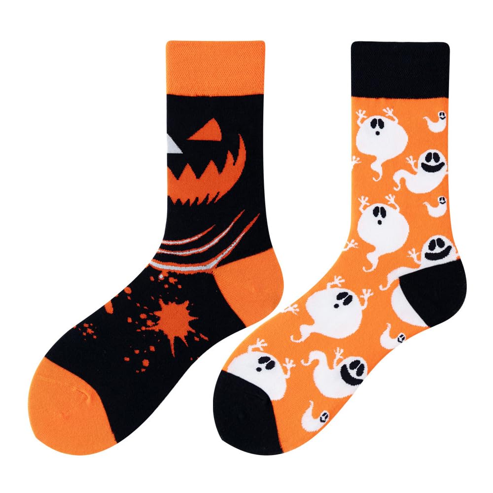 Calcetines Divertidos Unisex para Mujer y Hombre con Diseños Asimétricos en Par - Temas Animales, Comida, Fruta, Deporte y Arte en Algodón - Ideal para Regalos — view 143