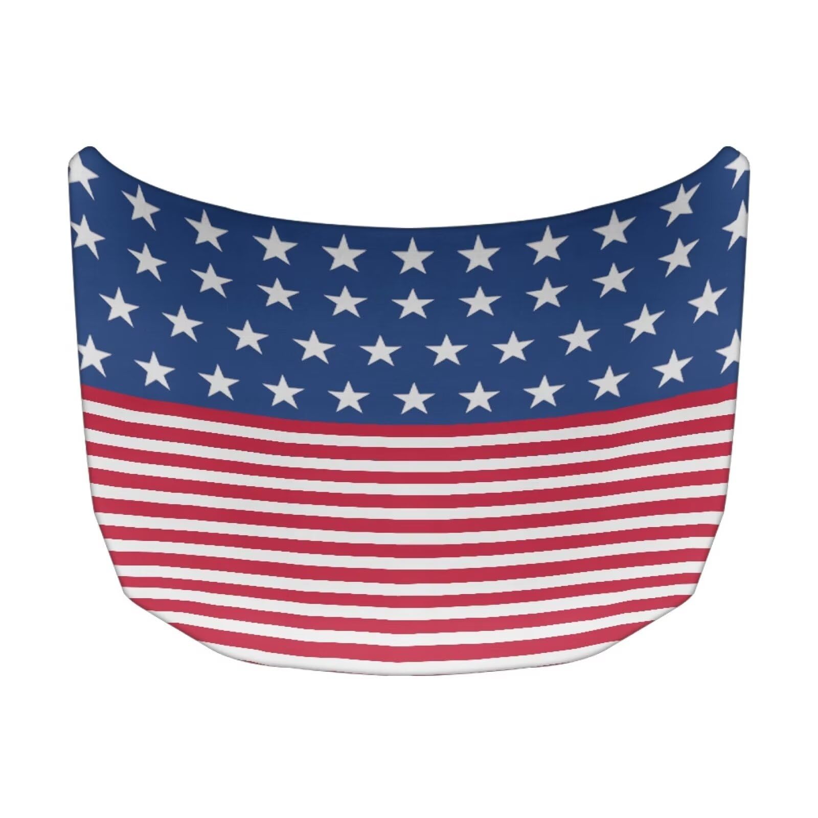 Hood Covers for Cars All-Season Protection Fabric Hood Cover Stretch Polyester Fabric Cover American Flag Removable Automotive Accessories Ft Fits Most Cars