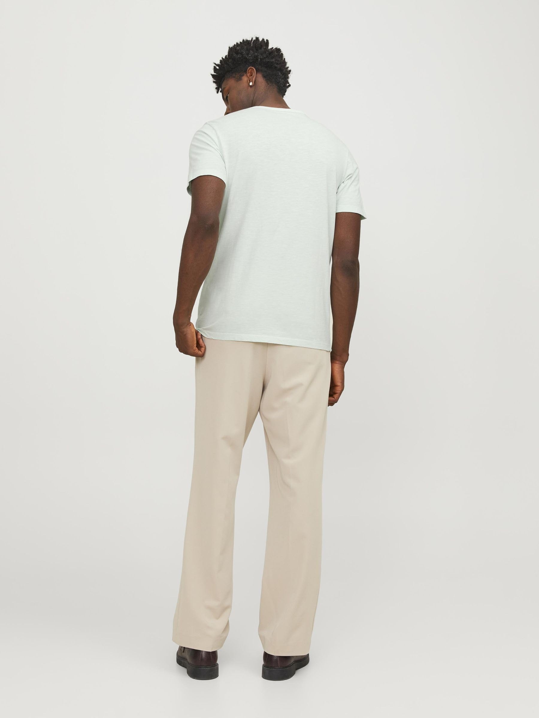JACK & JONES T-Shirt Melange Split Neck
