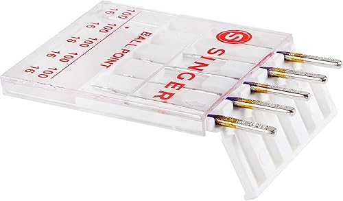 Miniatura 2 de SINGER Agujas para máquina de coser de punta de bola, tamaño 10016-5 unidades