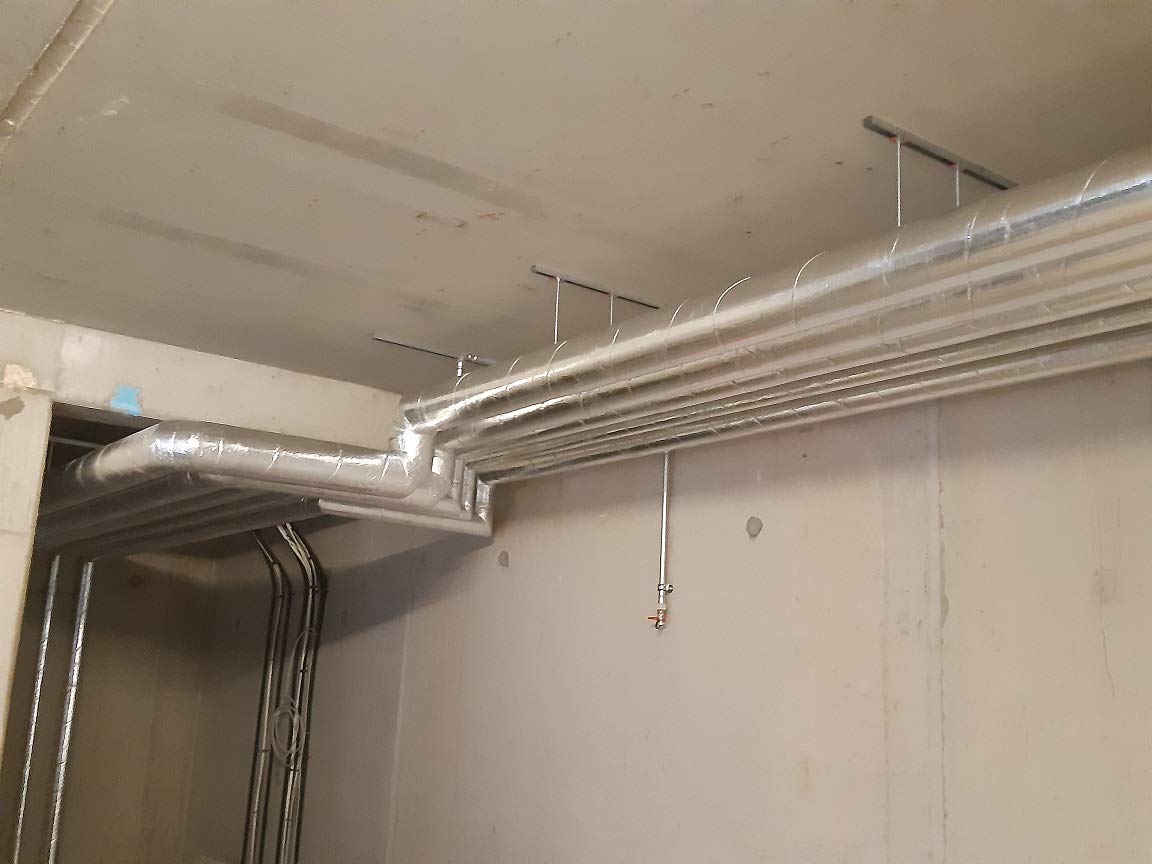 Scorprotect® Caja de cartón completo con revestimiento de aluminio, aislamiento de tuberías, lana de roca con conductividad térmica 0.040 (lana de roca, 18 x 20 mm x 1 metro)