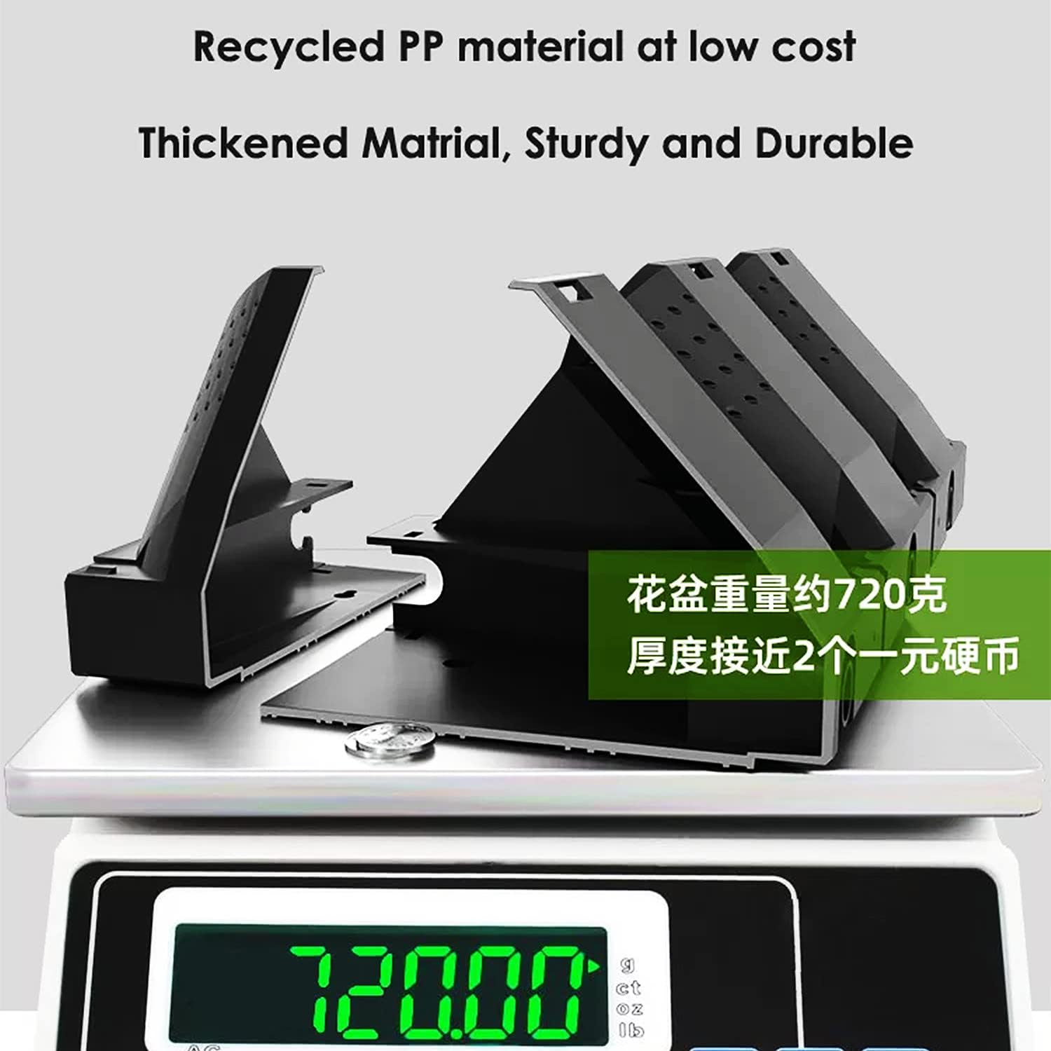 Black Vertical Garden Herb Raised Bed Hanging Freestanding Elevated Planters with 12 Container Boxes, Good for Patio Balcony Indoor Outdoor