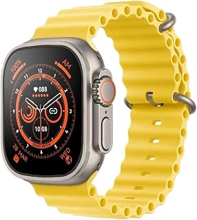 ZD8 Ultra MAX Smart Watch Ultra Series 8 49 Smart Watch Ultra NFC Sports Smartwatch Men Bluetooth Call watches Wireless Charging (Yellow)