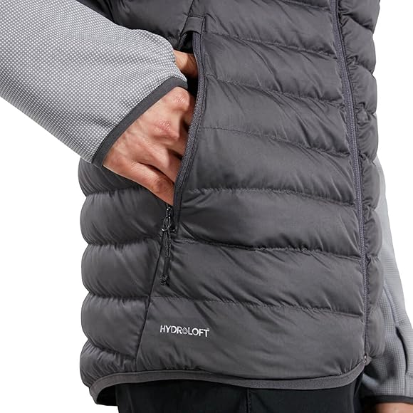 Men's pravitale hybrid insulated jacket black grey Outlet
