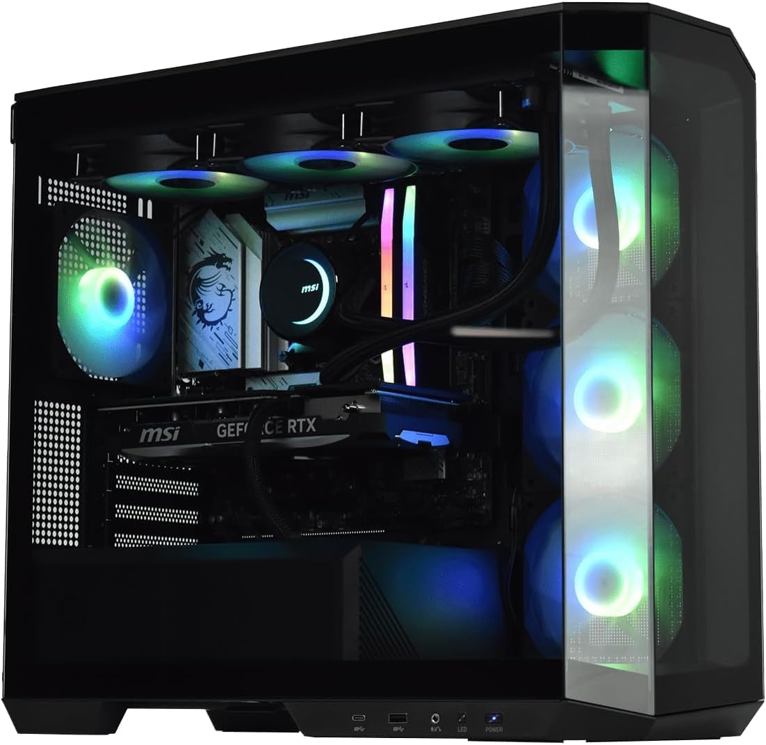M.Red PC Gamer Powered by MSI CBT013-04 - Processore Intel Core i5-14600KF, GeForce RTX 4070 Super, 32GB DDR5, 2TB SSD NVMe, Windows 11 Famiglia