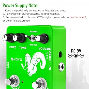 Amazon.com: JOYO Octave Fuzz Pedal Germanium Fuzz 60's Rock
