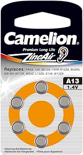 Hearing Aid Battery Camelion Zinc-Air A13 orange (6 pcs)