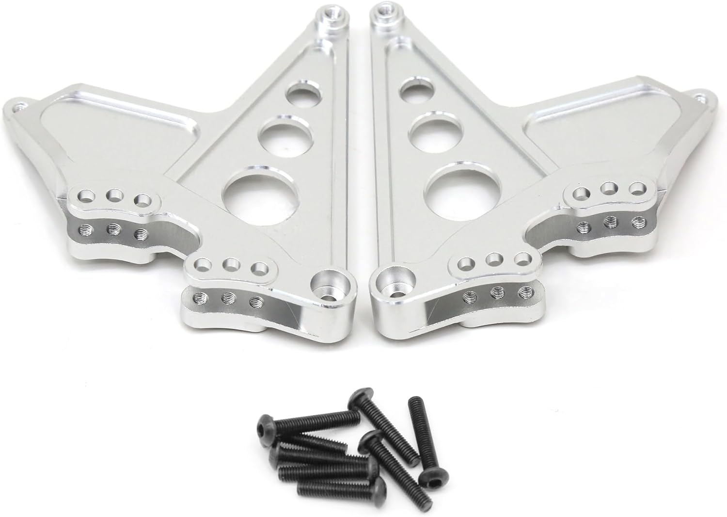 Aluminum Rear Shock Mount 8538 for Traxxas Unlimited Desert Racer 85086-4 UDR Upgarde Parts (Silver)