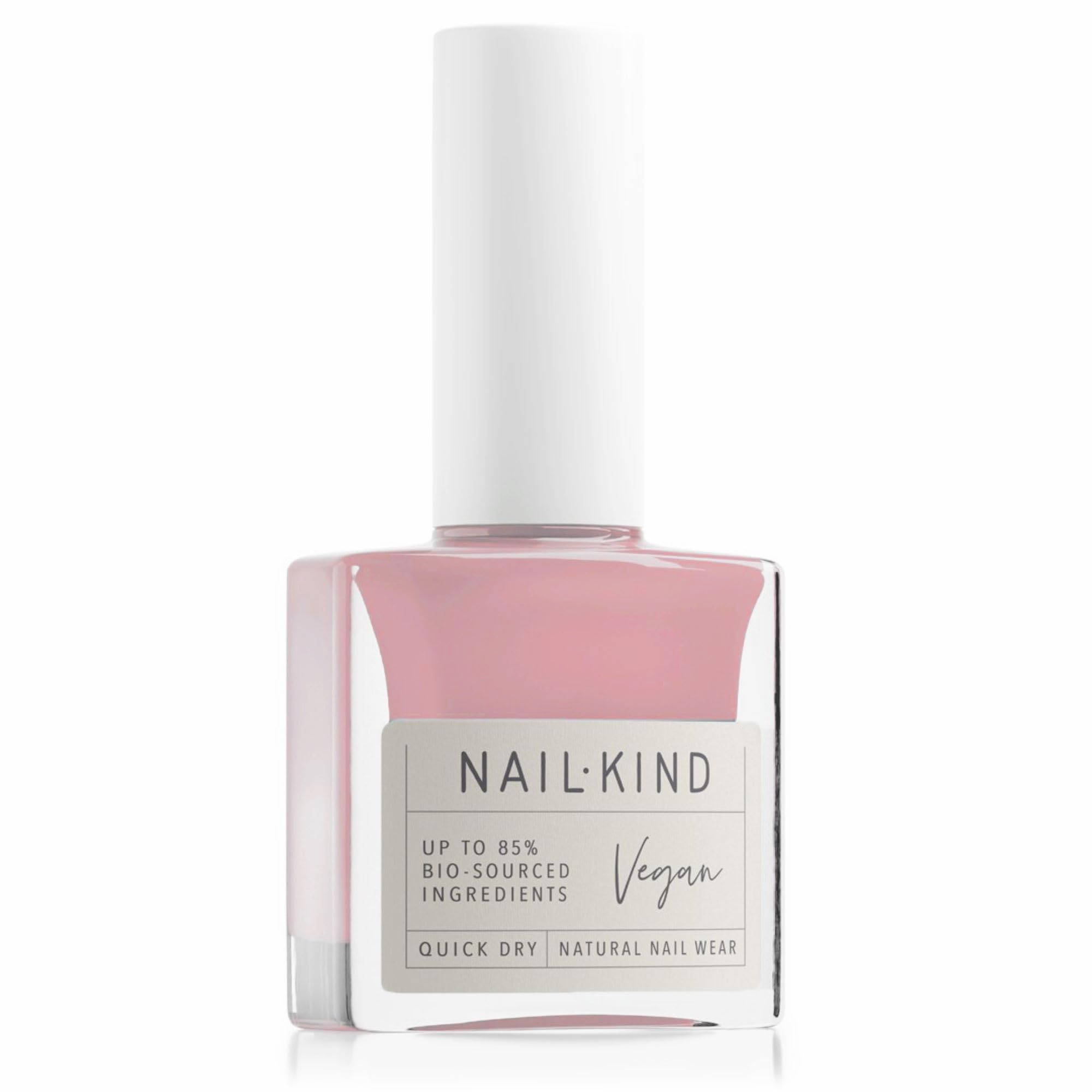 NAILKINDNude Pink Nail Polish - Miss Ballet - Classic Sheer Pink Nail Varnish - Vegan Nail Lacquer + Peta Certified + Cruelty Free - Quick Drying & Long Lasting - Chip Resistant Manicure - 8ml