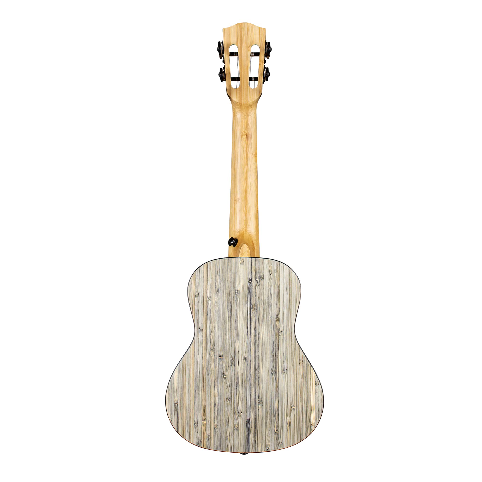 CASCHA Ukulélé Concert en bambou pour adultes et enfants - Avec 3 médiators et sac rembourré - Ukulélé en bambou pour débutants ou confirmés - HH 2316 - Gris bambou