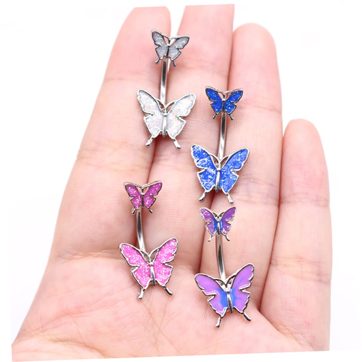 GALPADA 20piezas Anillos De Ombligo Diseño De Joyería Corporal Para Piercing Del Ombligo