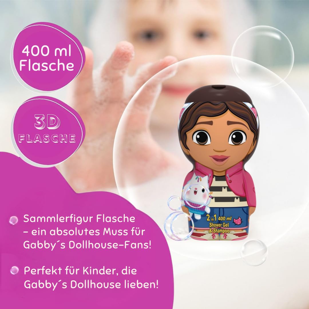 Gabby's Dollhouse Gel Doccia e Shampoo 2D 400 ml