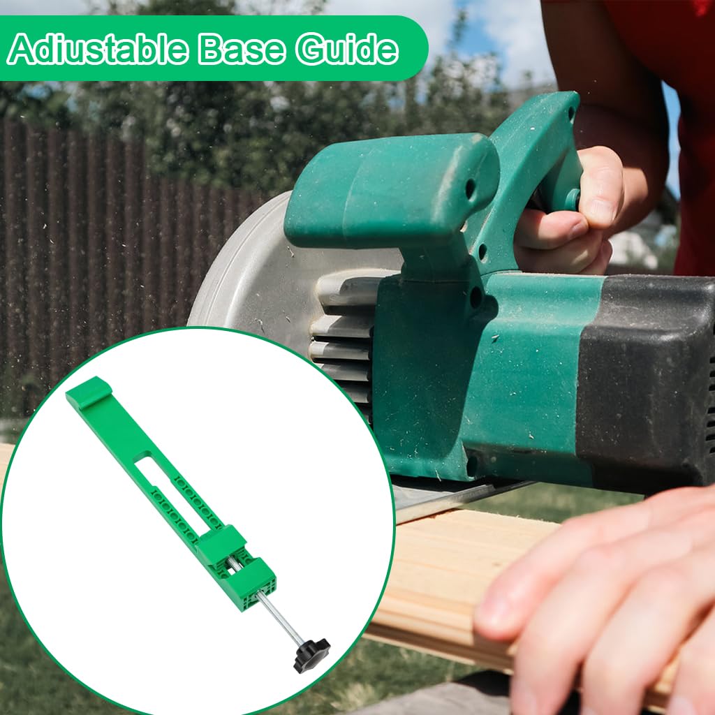 Serplex® Cutting Machine Base Guide 5.3-7.87 inches Cutting Length Adjustable Woodcraft Electric Circular Saw Milling Positioning Clamp Precision Wood Cutting Guide - Image 6 thumbnail