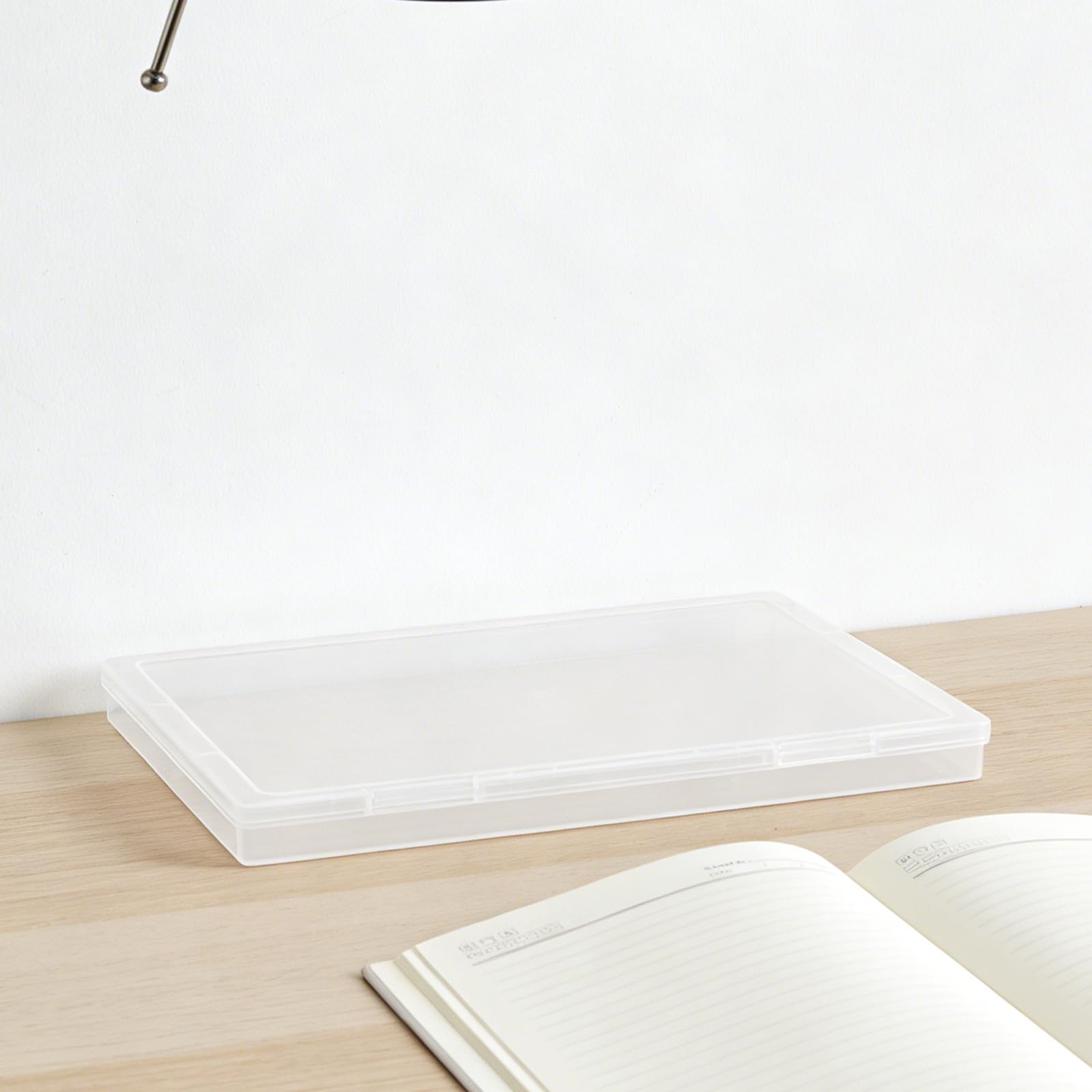 6 Stück Foto Aufbewahrungsboxen aus Kunststoff mit Deckel 8x10 Zoll Transparent Scrapbook Papier Organizer für Büro Zuhause und Bastelbedarf