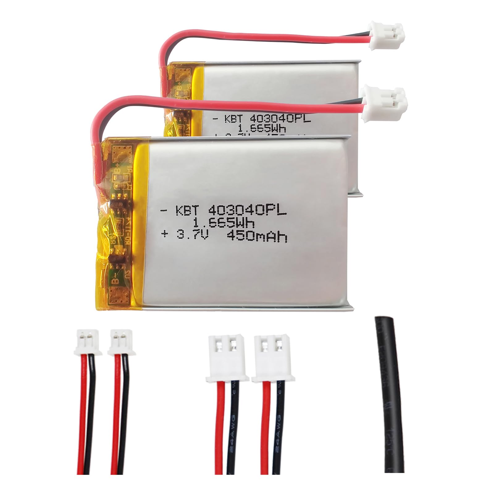 Amazon.com: KBT 3.7V 450mAh Li-Polymer Battery: 403040