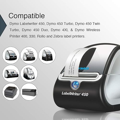 Miniatura 3 de BETCKEY - Etiquetas de repuesto compatibles con DYMO 30299 (38" x 34") para joyeríaprecio de 2 en adelante - Compatible con DYMO Labelwriter 450,