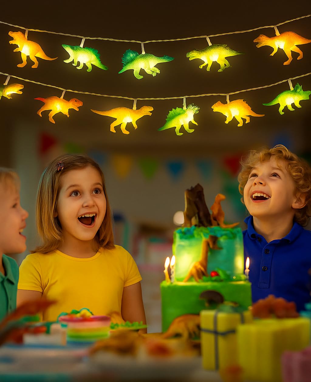 Amazon.com: AceList 20 LED Dinosaur String Lights, Dual Power