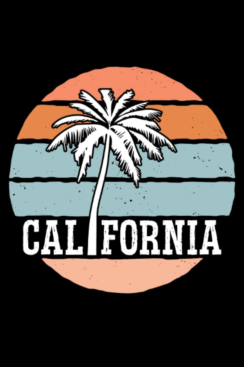 California Summer Sun Palms Beach Water Cali Love: Paperback Note Book, 120 pages, lined, 6x9