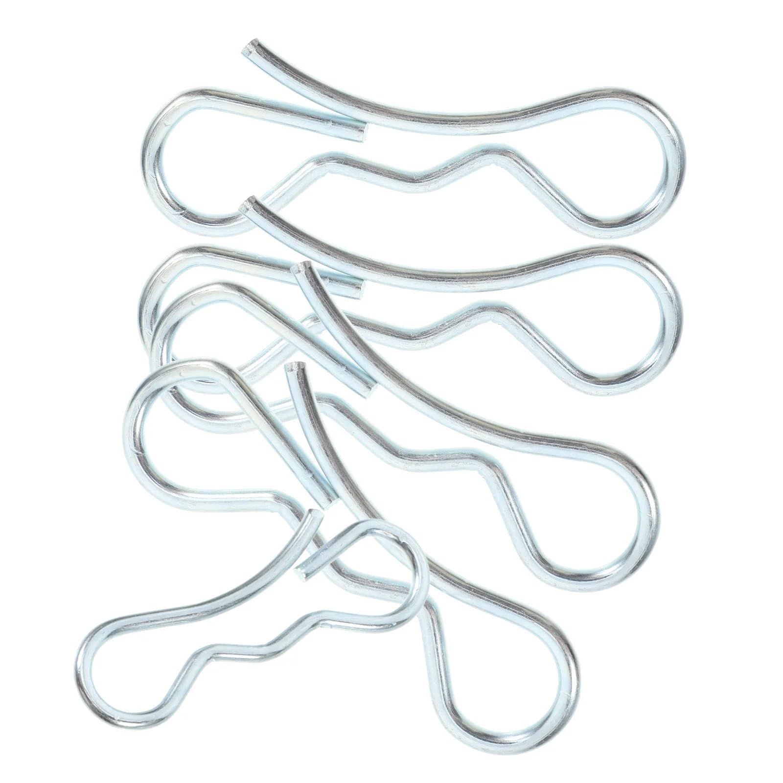 15pcs Deck Clip Set Bow Tie Lock Cotter Pin Spring Fastener Kit for Lawn Mower Trailer Brake Replacement Clips