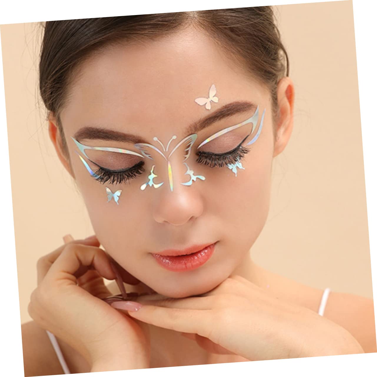 minkissy 24fogli Adesivi Per Eyeliner Temporanei Design e Stickers Per Makeup Facili Usare Per Cosplay e Speciali