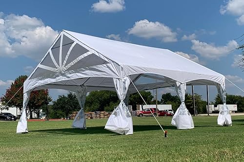 Miniatura 4 de DELTA Tienda de campaña de PVC de 20 x 20 pies, tienda de campaña de boda, tienda de campaña resistente al fuego, carpas para fiestas al aire libre