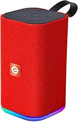 Caixa de Som Bluetooth LED RGB Multimídia Som de Qualidade com Iluminação Colorida e Conectividade Sem Fio(Vermelho)