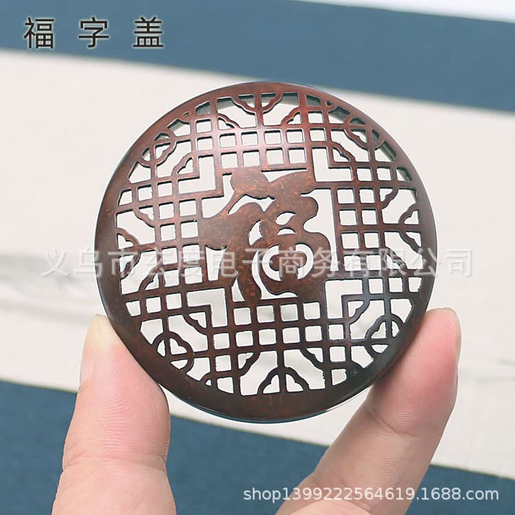 Amazon.com: 苏工仿古做旧全铜暖手炉中式古典竹节万字小手炉烧炭便携熏