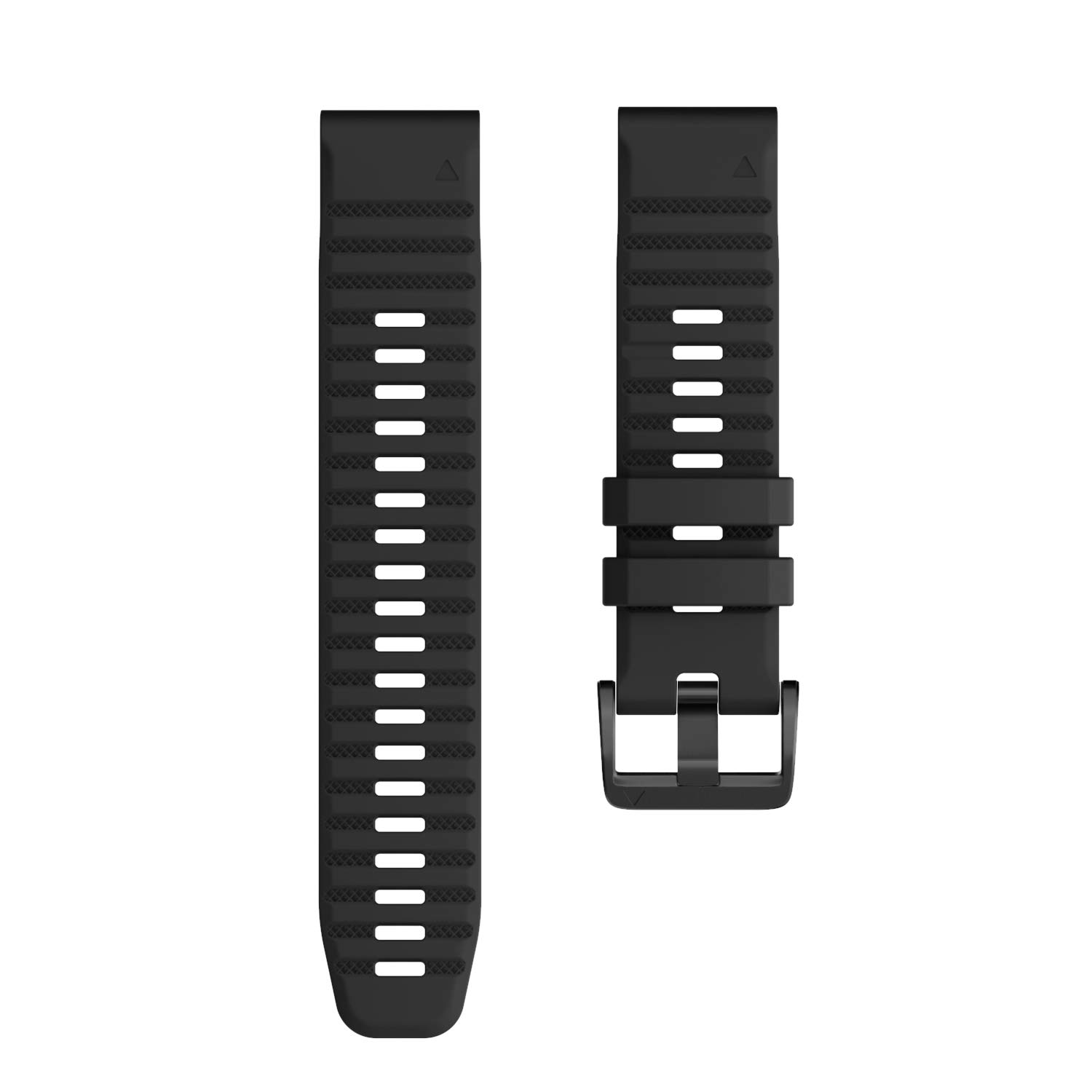 INF Silicone Watch Band Compatible with Garmin Fenix 5/5 Plus/6/6 Pro, Quatix 5, Forerunner 935/945, Approach S60/S62, Wrist Strap for Women/Men, Adjustable Breathable Sport Replacement Band(Black)