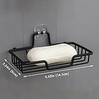 Vista 1 de Jabonera de acero inoxidable mejorada 2026 (juego de 2) – Barra adhesiva para jabón sin taladrar para ducha y fregadero, resistente al óxido