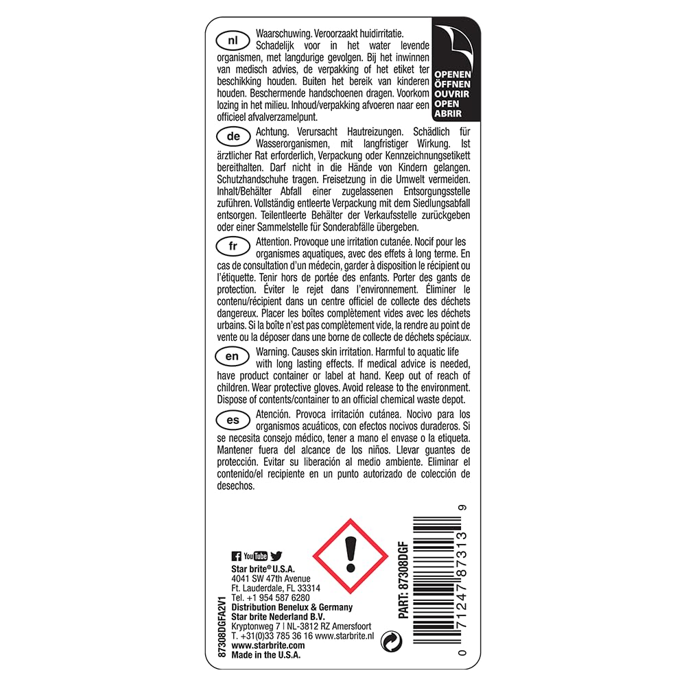 STAR BRITE Clear Plastic Polish - Étape 2 pour Renouveler, Restaurer et Entretenir Les Surfaces Anciennes, Brumeuses, Rayées en Plastique, Polycarbonate et Acrylique
