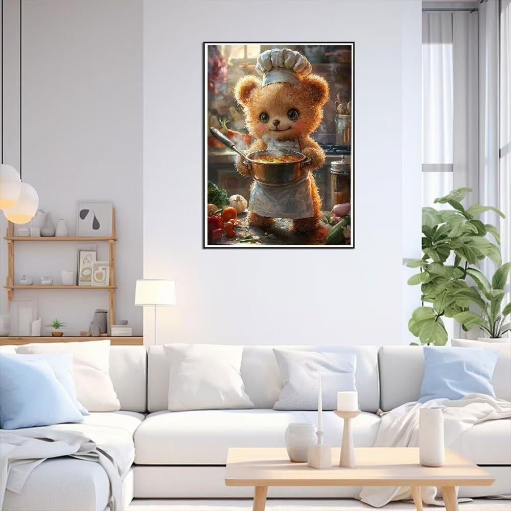 Diamentowe zestawy artystyczne, pełne wiercenie dla dorosłych, uroczy miś lalka, zestaw do malowania diamentami dla dzieci, DIY, pełne wiercenie, kryształ, haft, rękodzieło, prezenty, poprawa