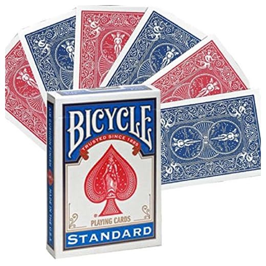 Bicycle Spielkarten, rot blau, Poker-Größe, doppelte Rückseite, werksseitig versiegelt, Magic Gaff Karten