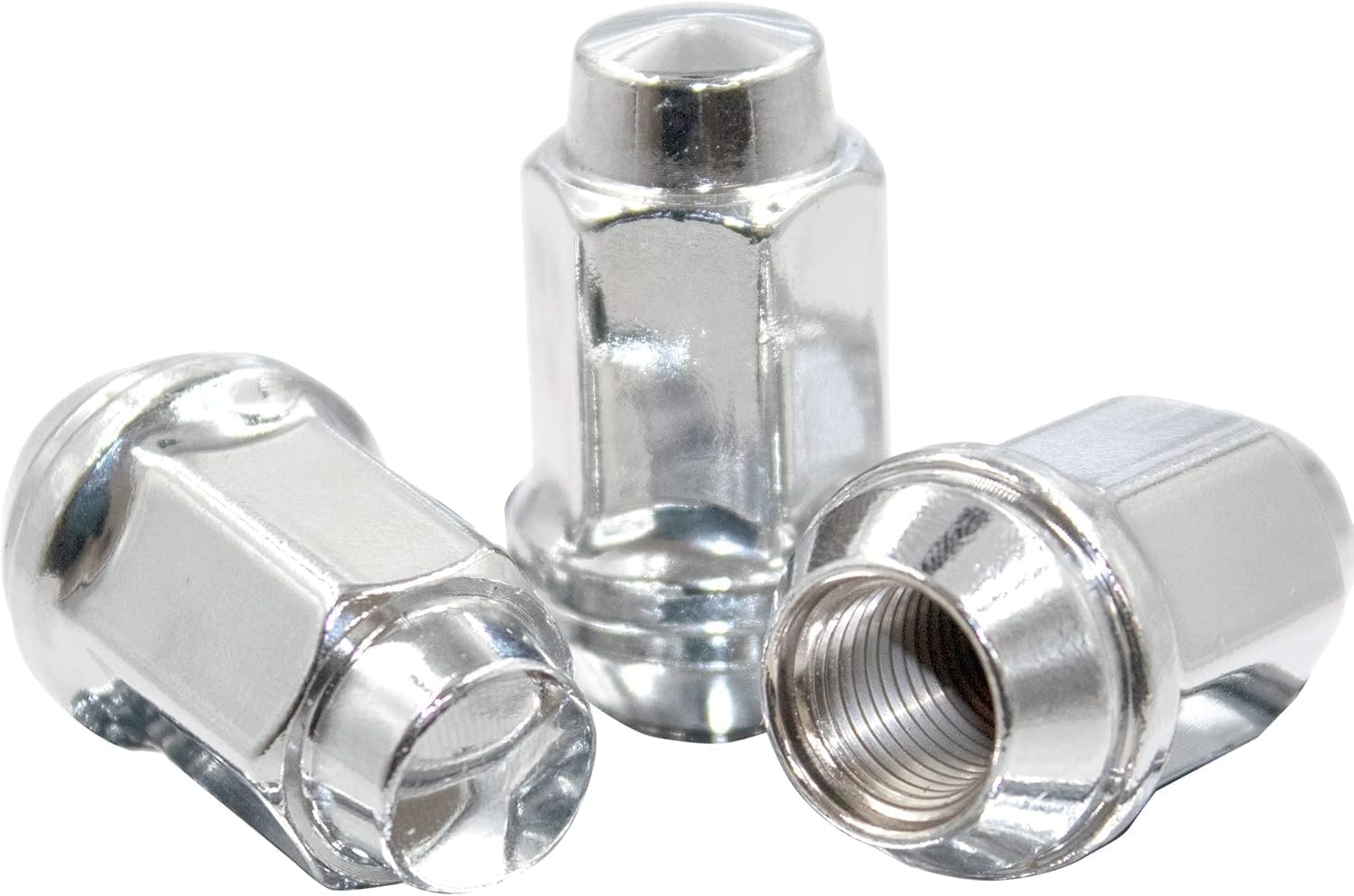 Wheel Accessories Parts Set of 20 1/2-20 Lug Nuts OEM Style Replacement for 6L2Z-1012-BA 611-094 Wheel Lug Nut (Chrome)