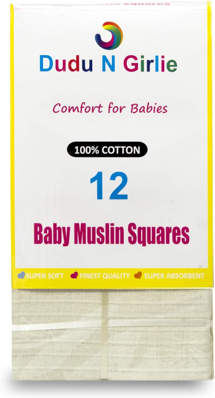 DUDU N GIRLIE Premium Baby Muslin Squares
