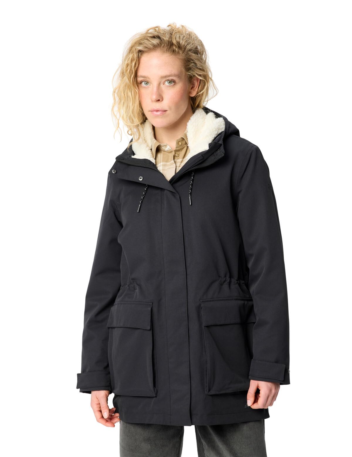 VAUDE Women's Manukau Parka III - Parka impermeable y cálida para mujer, para uso diario y ocio, resistente al agua y al viento, transpirable
