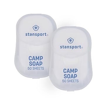 Stansport Camp Soap Sheets- 50 Counts pack of 2